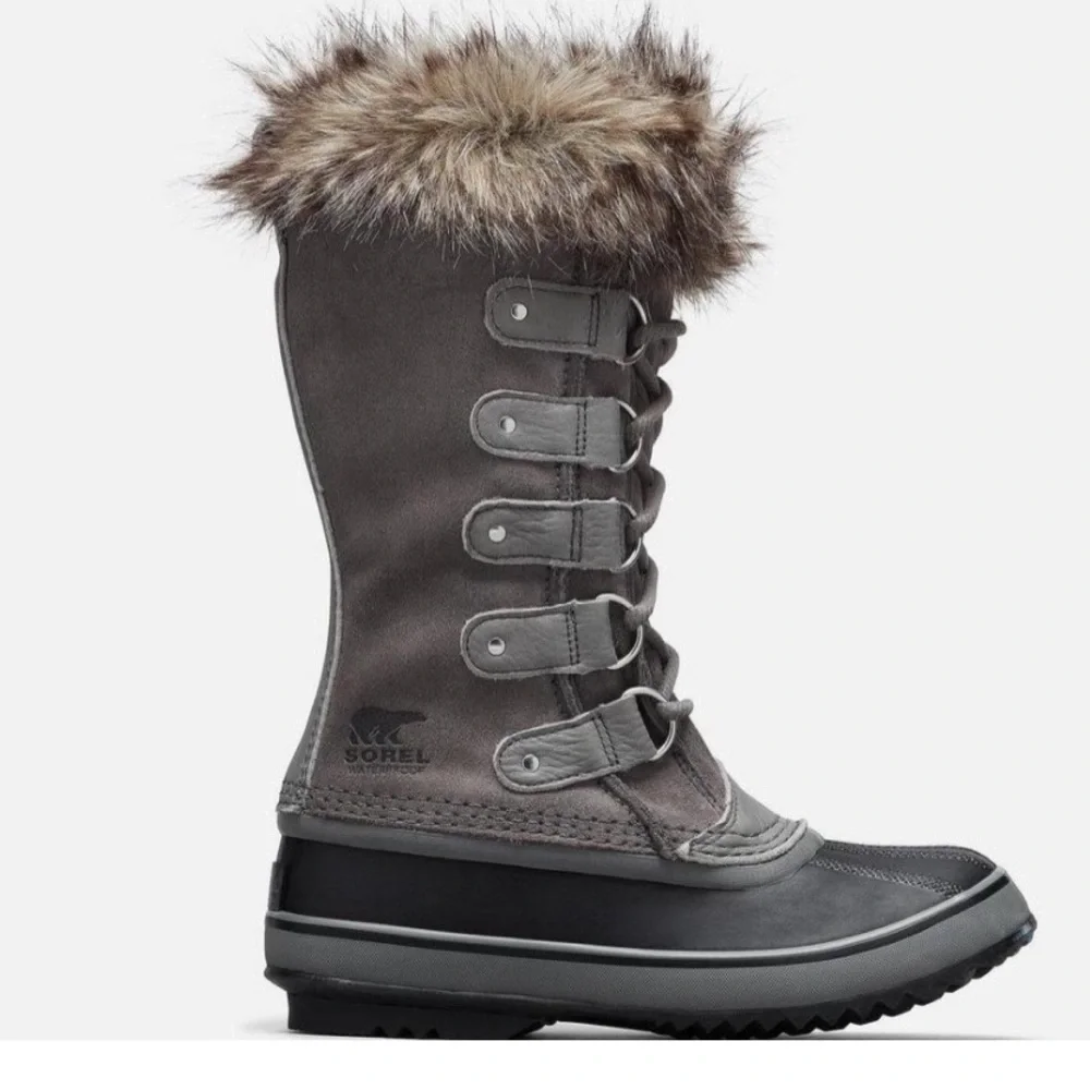 Sorel Women's NL1540 Fur Joan of Arctic Leather Waterproof Winter Boots Size 7
